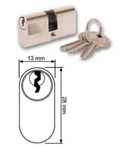 Cylindre ovale CISA pour serrure portail