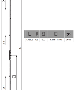 Serrure cremone MACO GM 600 pour Fenêtre