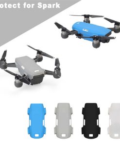 1Pièce Protection Fuselage en Silicone Anti Rayures pour DJI Spark – GRIS