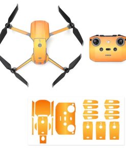 Kit Autocollants Stickers Protecteurs Drone Télécommande Waterproof en PVC pour Mavic Air 2 – ORANGE SUNSHINE
