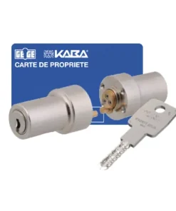 Jeu de cylindres LAPERCHE  pour serrure bandeau-4 cles securisées