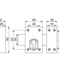 Verrou INOX à Cylindre Européen Devismes